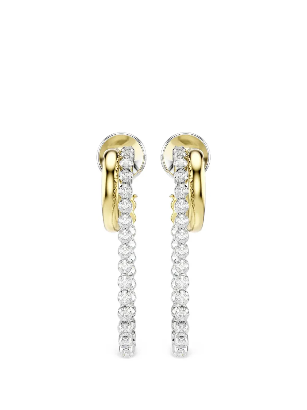 Swarovski crystal-embellished hoop earrings - Oro