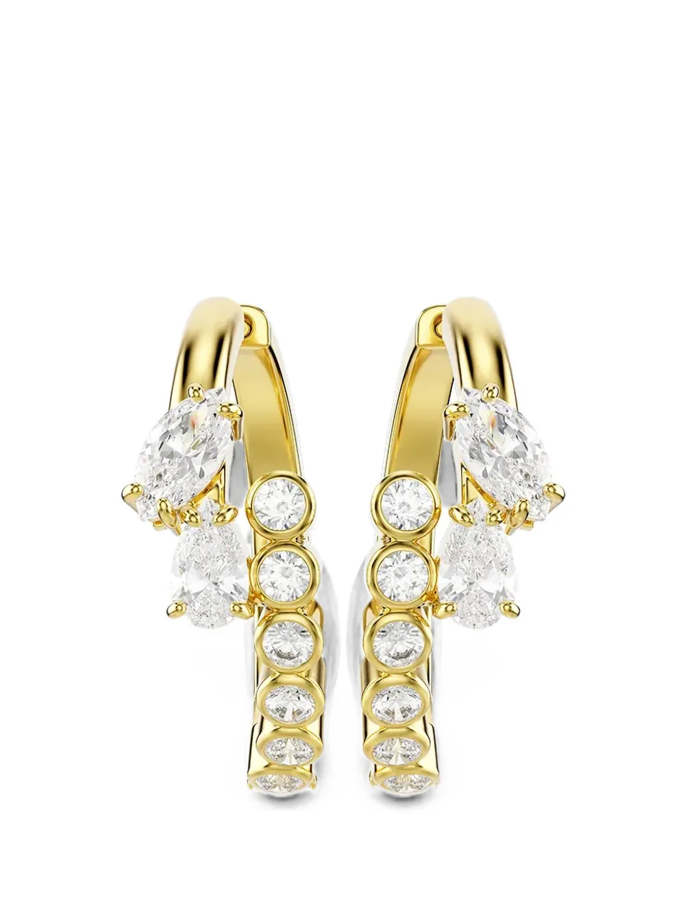Swarovski Ohrringe mit Kristallen - Gold