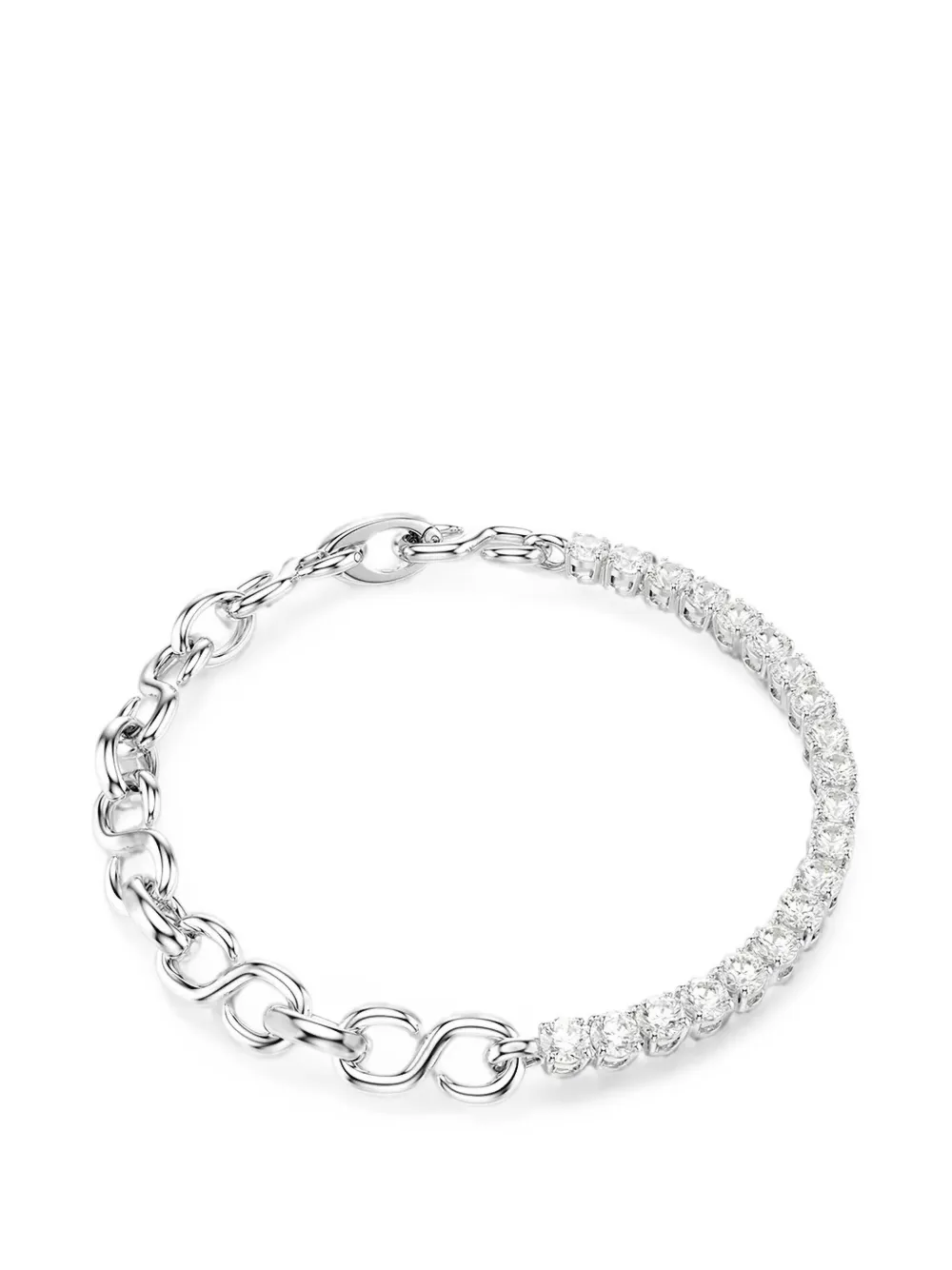 Swarovski crystal-embellished bracelet - Argento