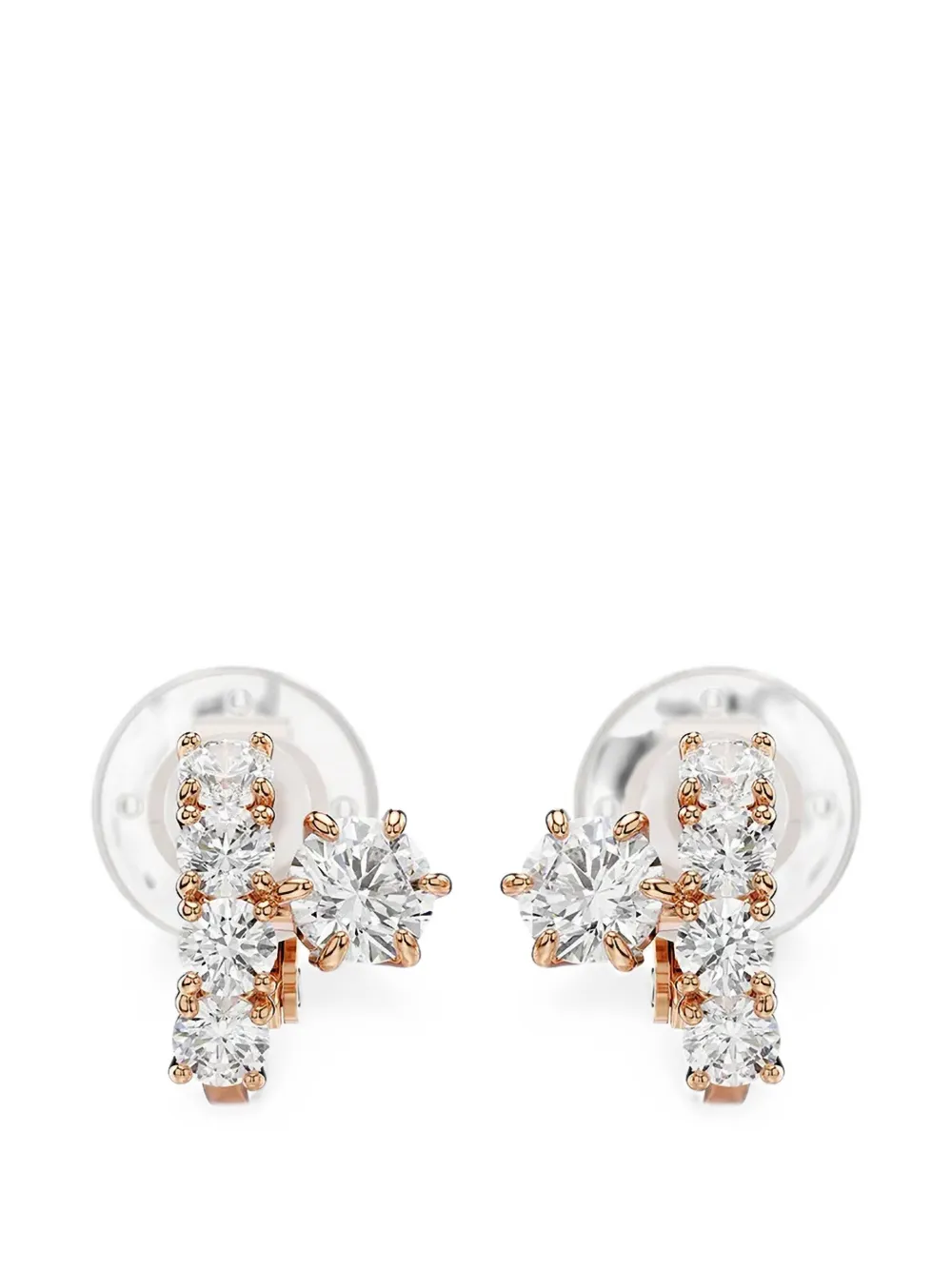 Swarovski Matrix crystal-embellished clip-on earrings - Rosa