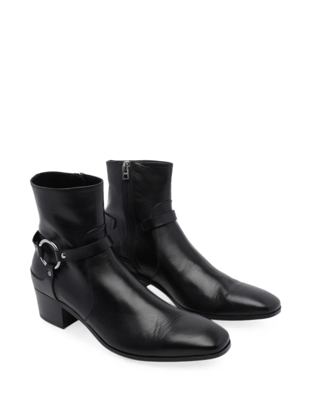 TOM FORD Clint buckle-detail biker boots Zwart