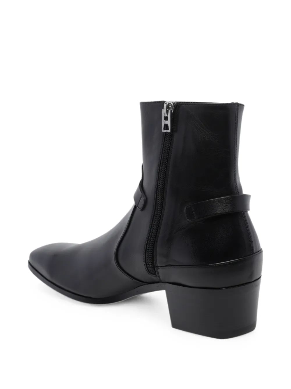 TOM FORD Clint buckle-detail biker boots Zwart