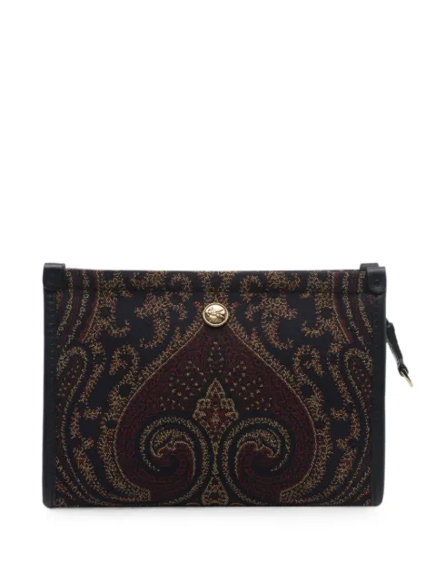 ETRO paisley-jacquard clutch bag