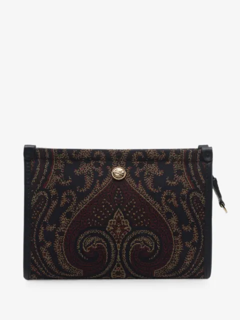 ETRO paisley-jacquard clutch bag