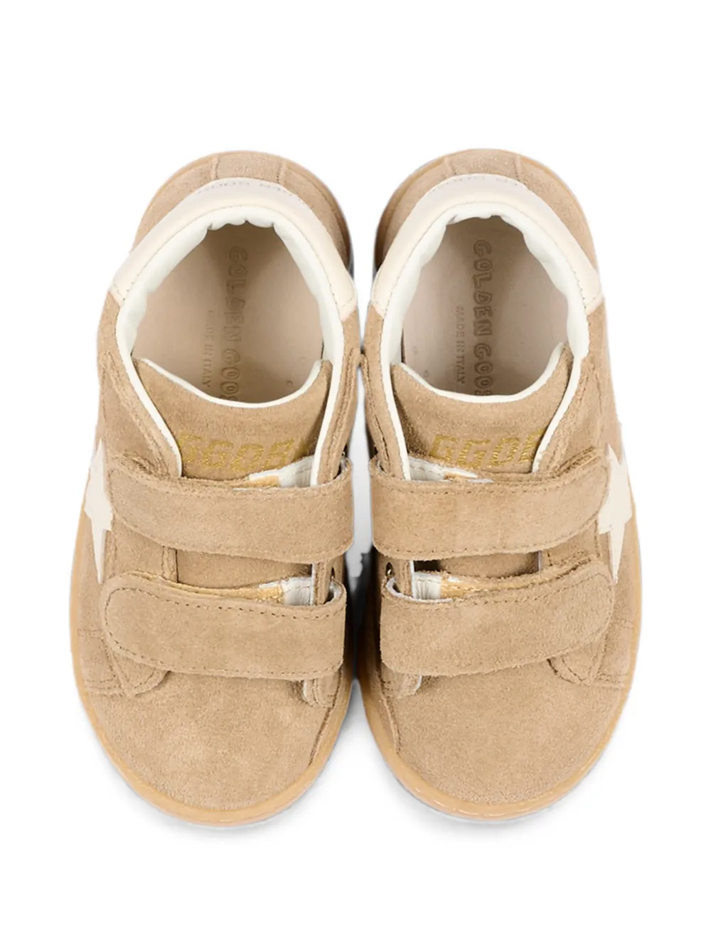 Golden Goose Kids June Ballstar star-patch sneakers Beige