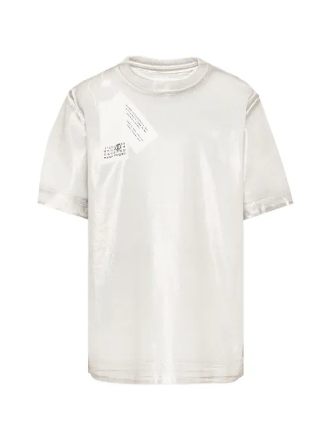 MM6 Maison Margiela Kids T-shirt con effetto laminato