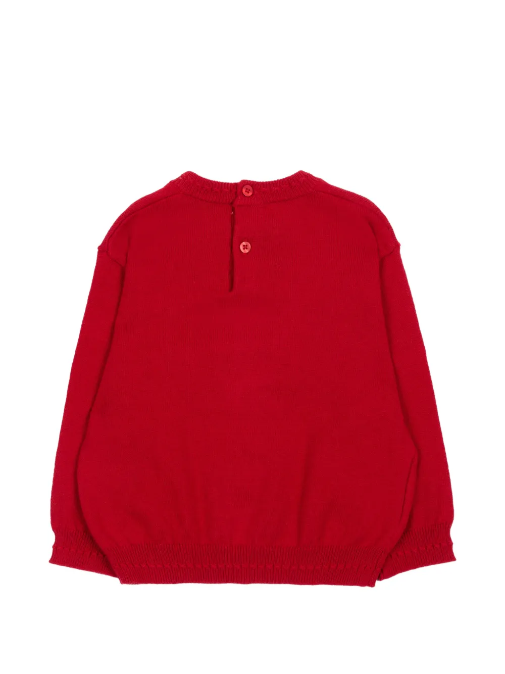 Mayoral Intarsia gebreide trui met strikdetail Rood