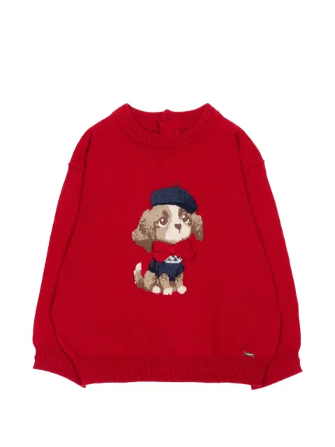Mayoral pull en maille intarsia à détail de nœud