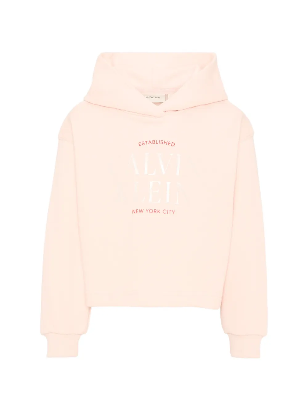 Calvin Klein Kids logo-print hoodie - Rosa