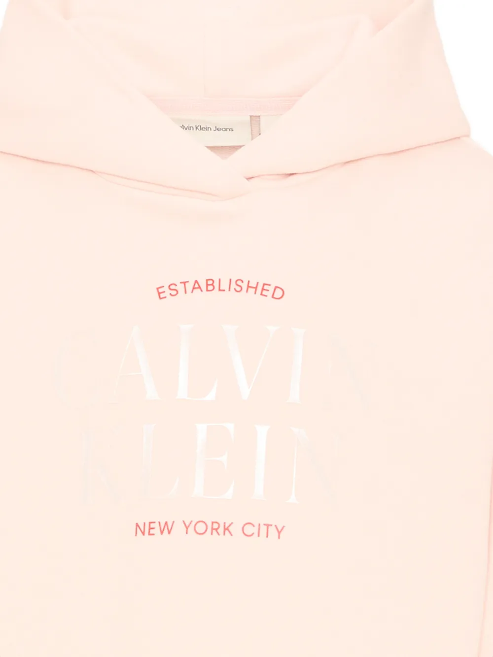 Calvin Klein Kids Hoodie met logoprint Roze