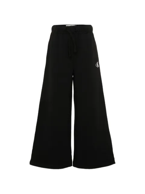 Calvin Klein Kids pants con cordones en la pretina y logo estampado