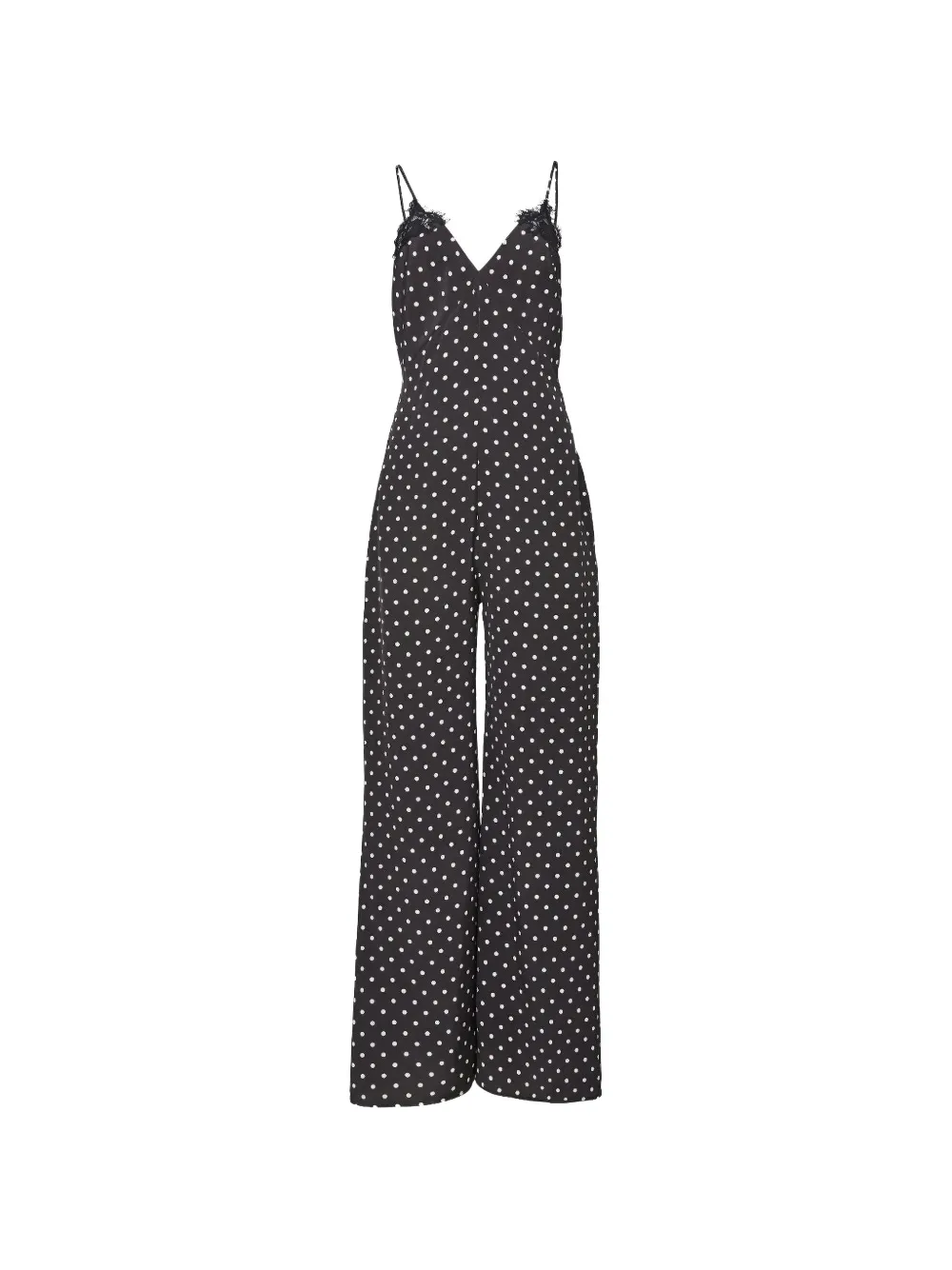 Fleur Du Mal Juliet lace silk jumpsuit - Nero