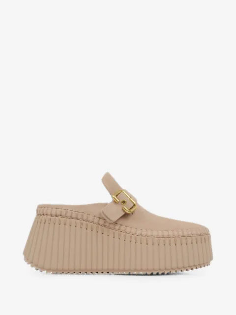 Chloé Nama wedge mules