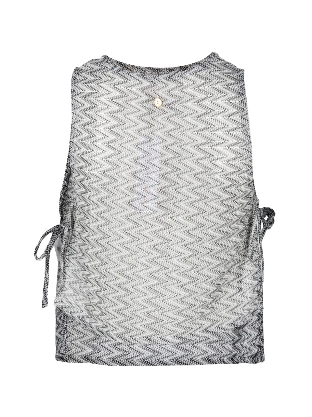 PALMACEA Zuria zigzag-knit top Blauw