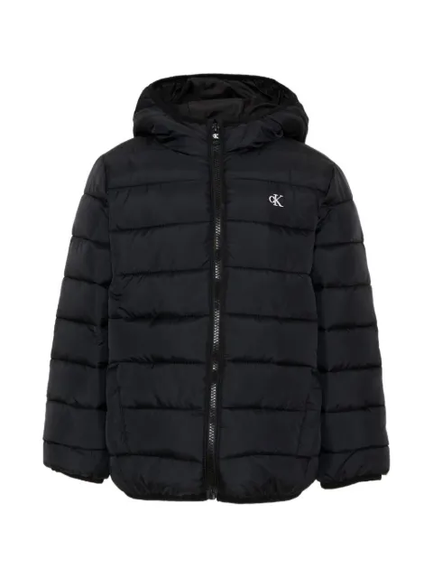 Calvin Klein Kids logo-print padded jacket