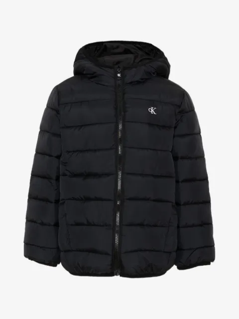 Calvin Klein Kids logo-print padded jacket