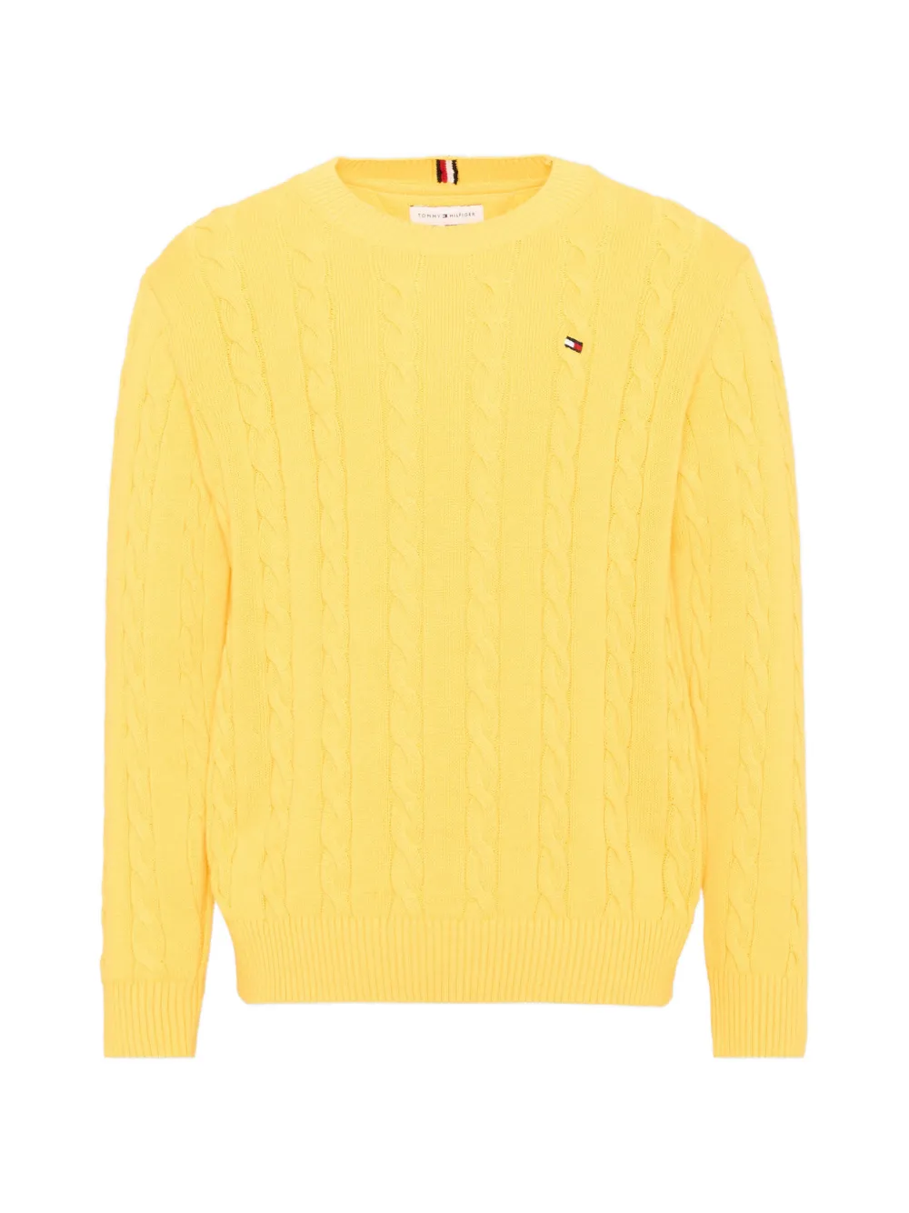 Tommy Hilfiger Junior cable-knit sweater - Giallo
