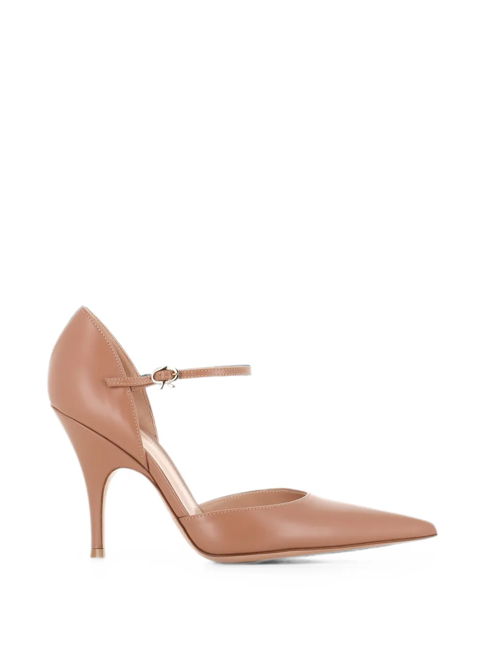 Gianvito Rossi Sofia D'orsay pointed-toe buckled pumps - Toni neutri