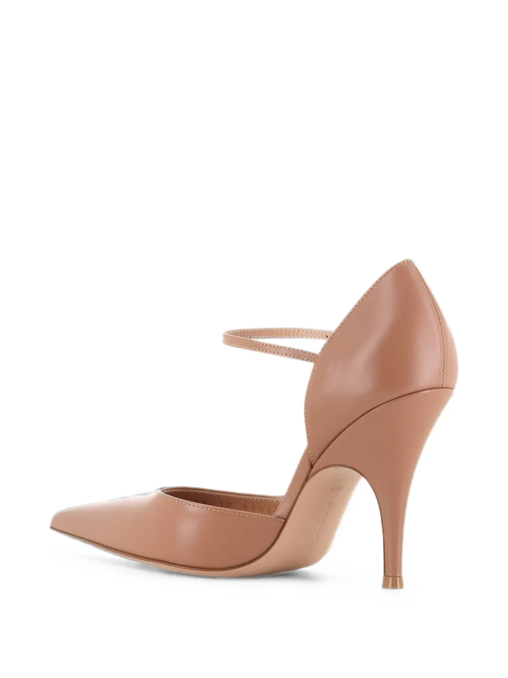 Gianvito Rossi Sofia D'orsay pointed-toe buckled pumps Beige