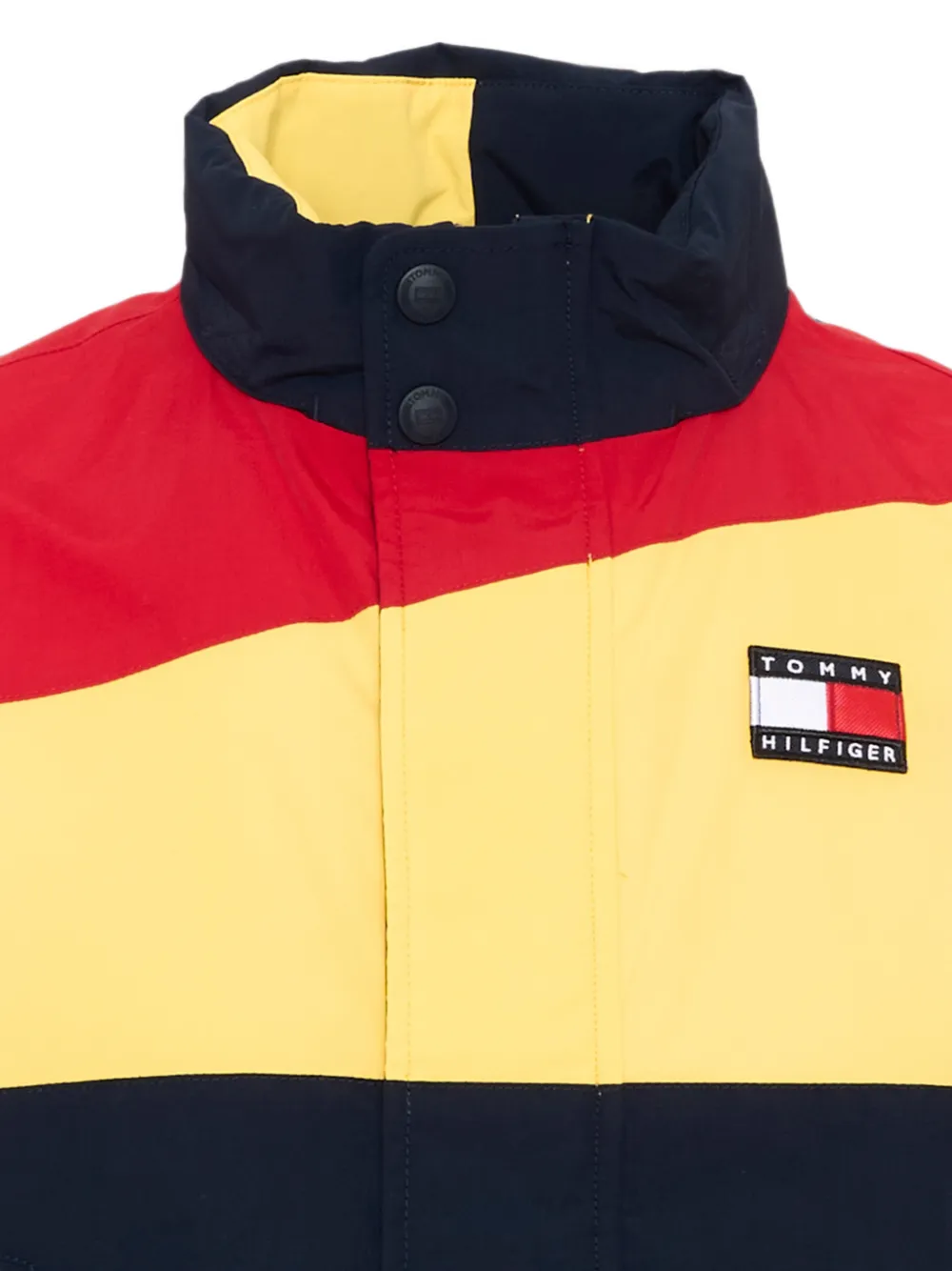 Tommy Hilfiger Junior Jack met colourblocking en logopatch Blauw
