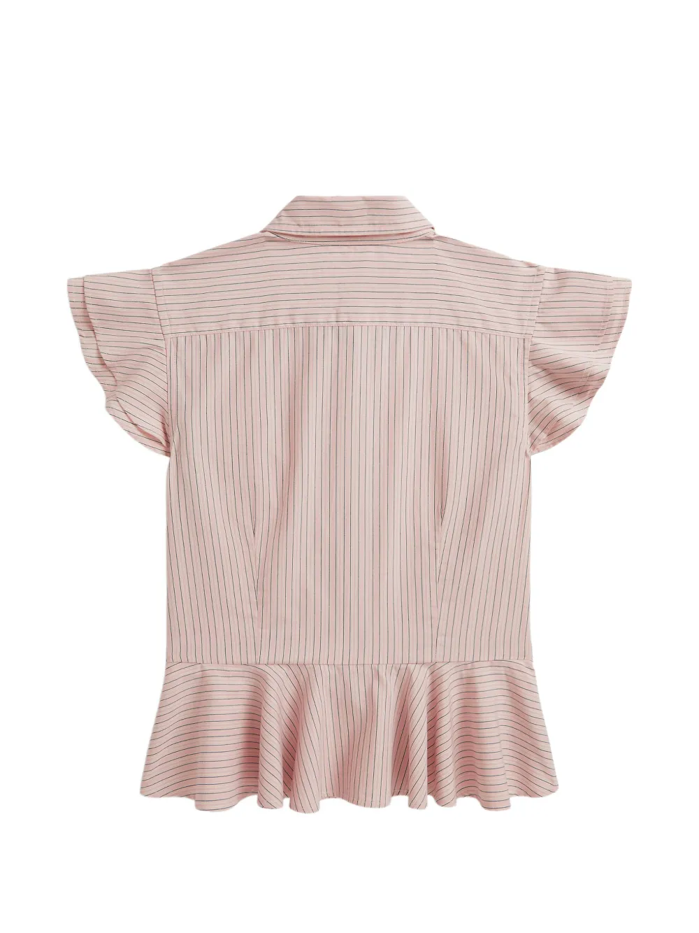 POLO RALPH LAUREN KIDS Gestreept shirt met peplum-zoom Roze