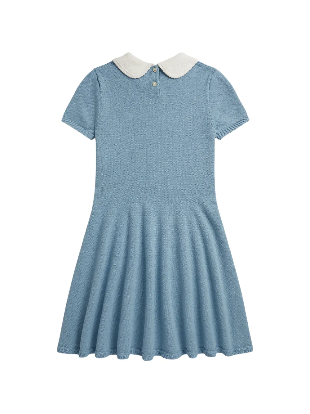 POLO RALPH LAUREN KIDS Jurk met Peter Pan-kraag en geborduurd logo Blauw
