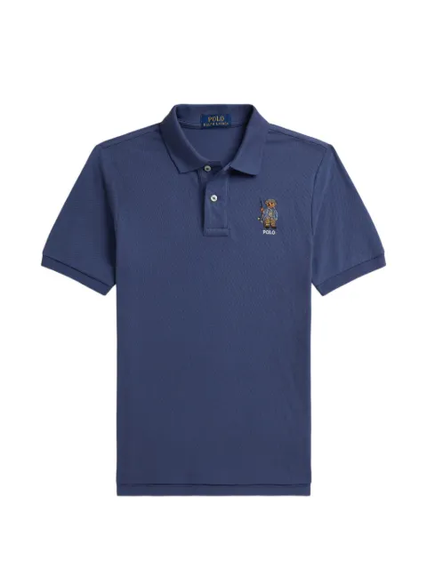 POLO RALPH LAUREN KIDS Polo Bear piqué polo shirt