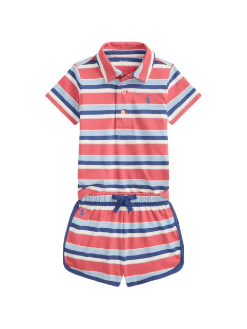 POLO RALPH LAUREN KIDS pijama manga corta con rayas estampadas