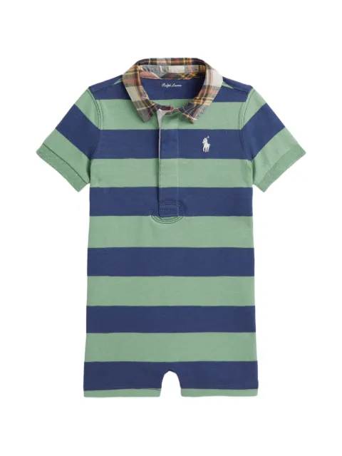 POLO RALPH LAUREN KIDS pyjama rayé à col polo