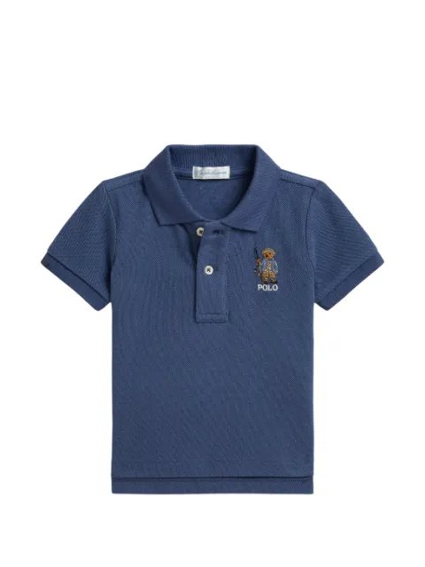 POLO RALPH LAUREN KIDS Polo Bear embroidered polo shirt