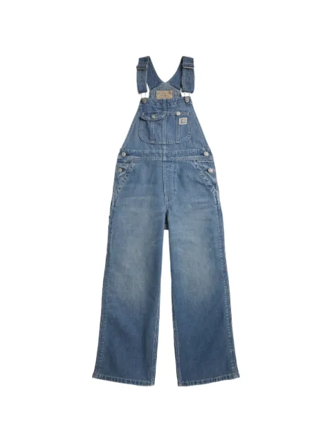 POLO RALPH LAUREN KIDS washed denim dungarees