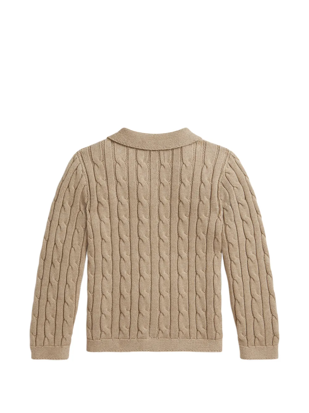 POLO RALPH LAUREN KIDS Kabelgebreid vest Beige