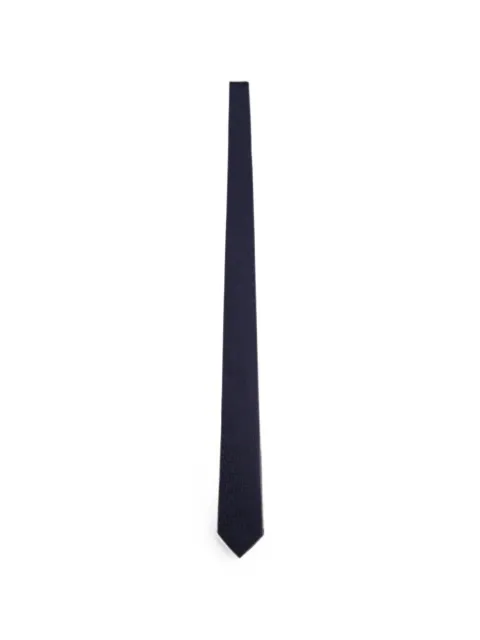 Giorgio Armani logo-jacquard silk tie