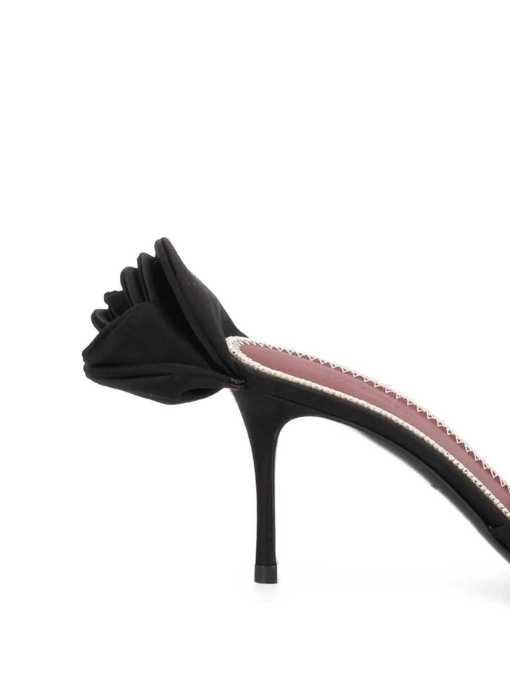 Magda Butrym floral-detail thong sandals Zwart