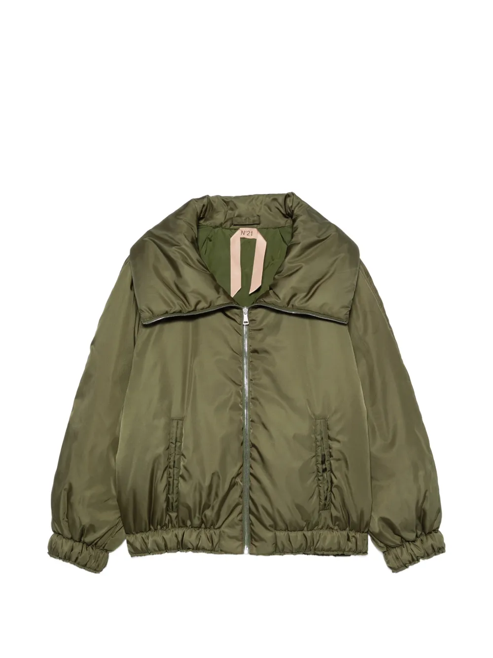 Nº21 zip-fastening padded jacket - Grün