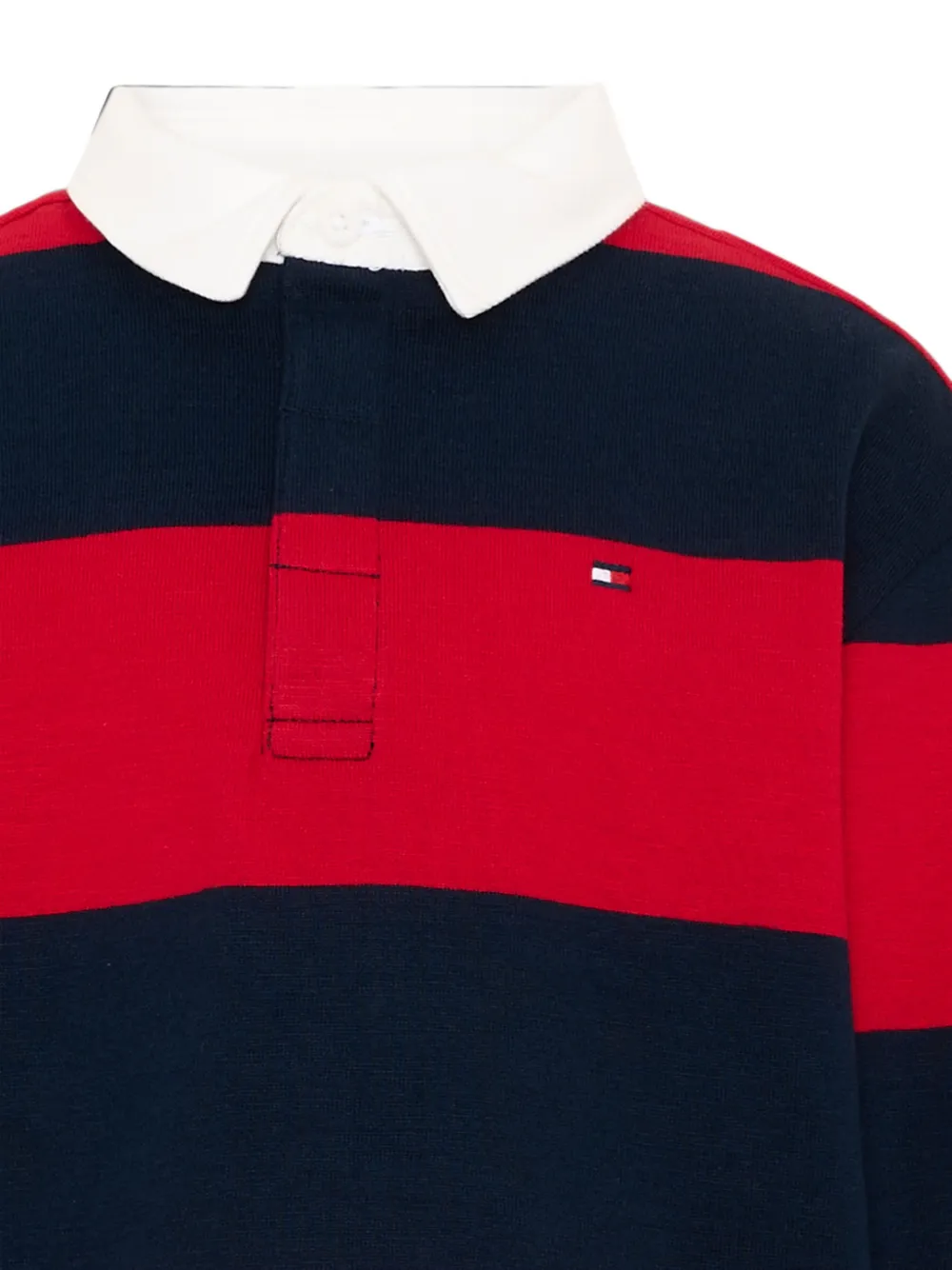 Tommy Hilfiger Junior Gestreept poloshirt Rood