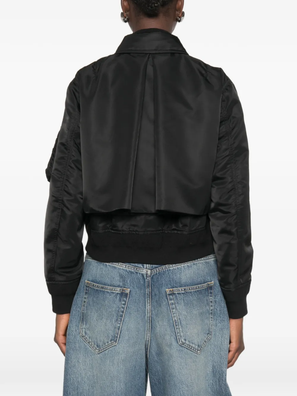 sacai Layered-design Jacket in Black, view 4
