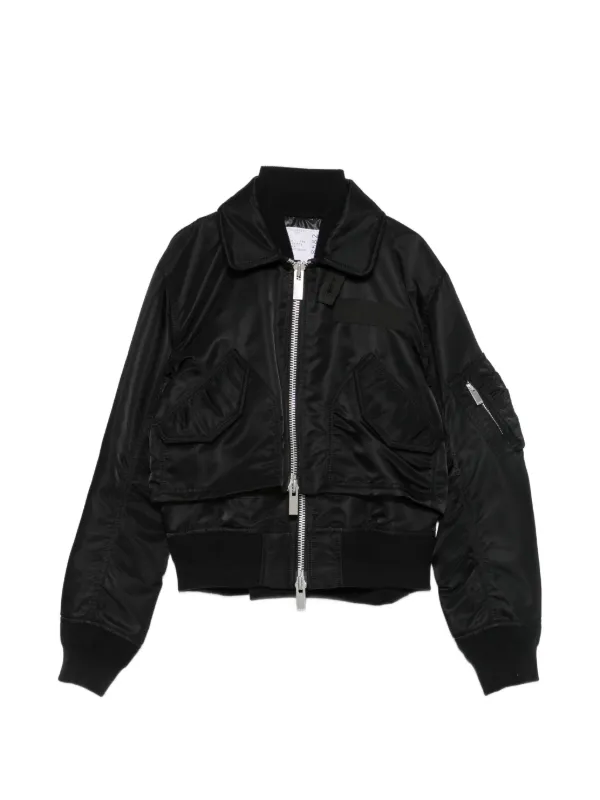 Sacai Layered-design Jacket in Black
