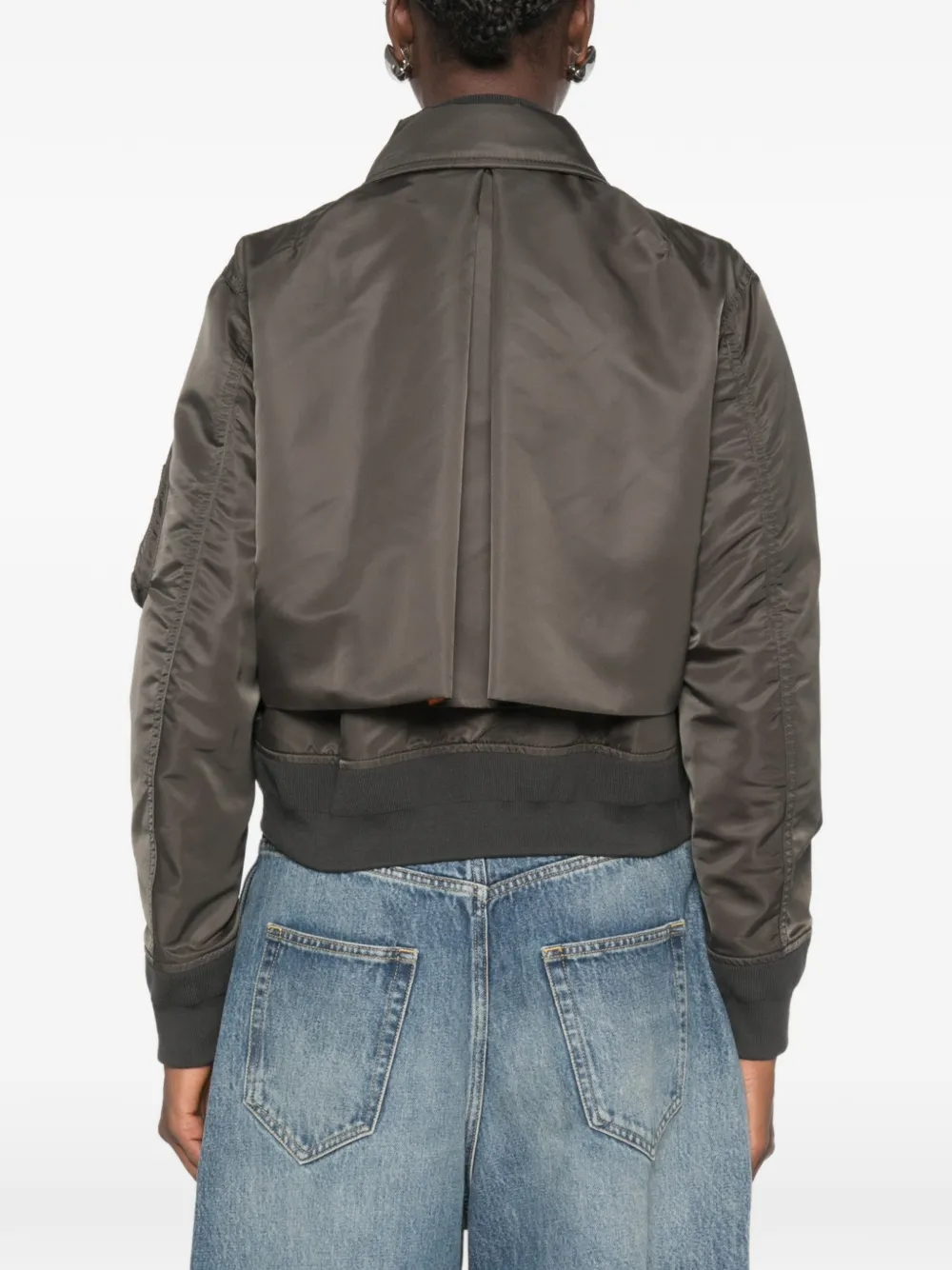 sacai Twill bomberjack Groen