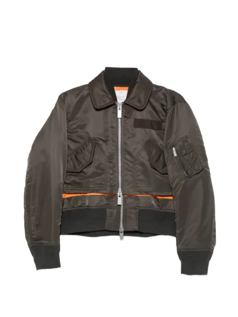 sacai twill bomber jacket