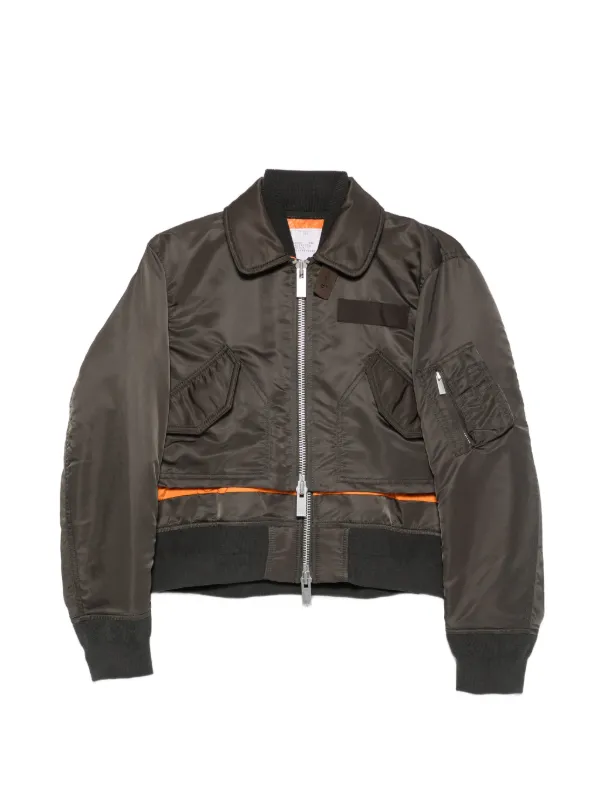 Sacai パネル ジャケット | グリーン | FARFETCH JP