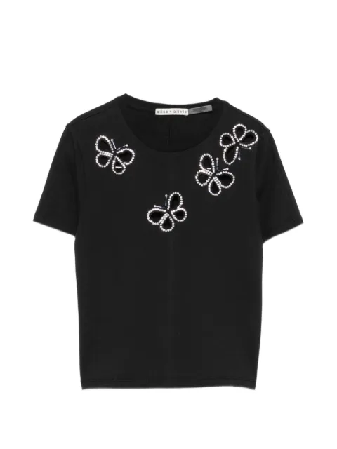 alice + olivia crystal-embellished T-shirt