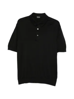 Yohji Yamamoto ポインテッドカラーポロシャツ | ブラック | FARFETCH JP