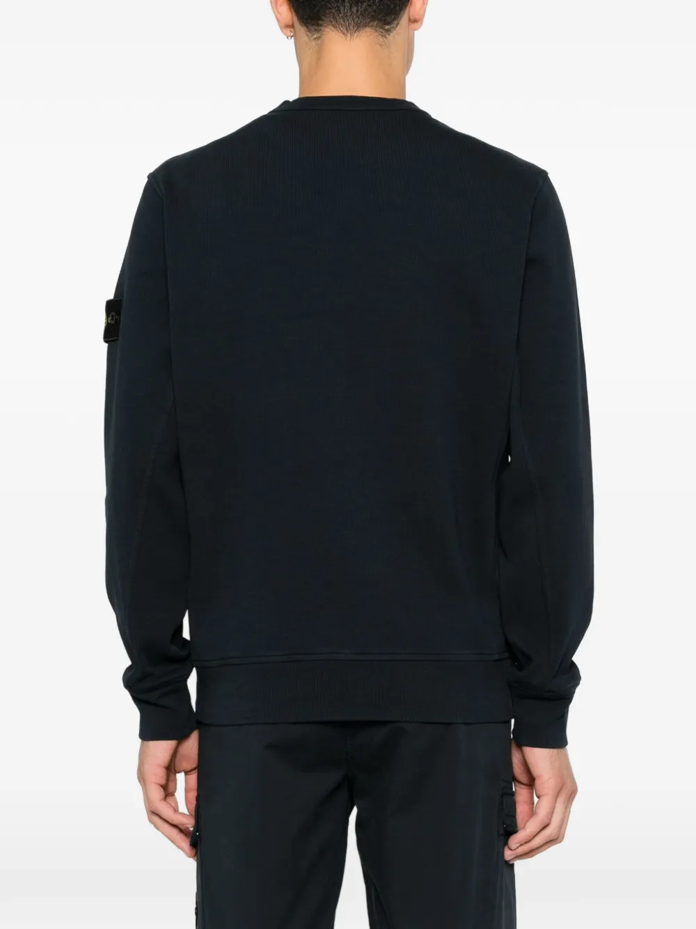 Stone Island Sweater met logopatch Blauw