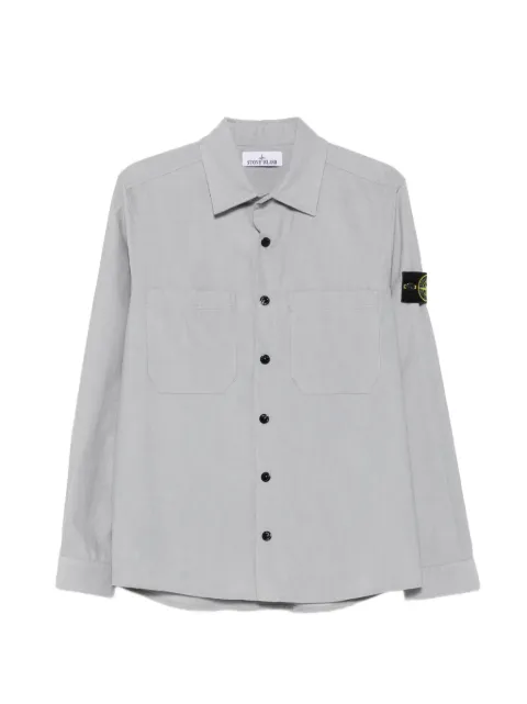 Stone Island camisa con bolsillo en el pecho y parche del logo