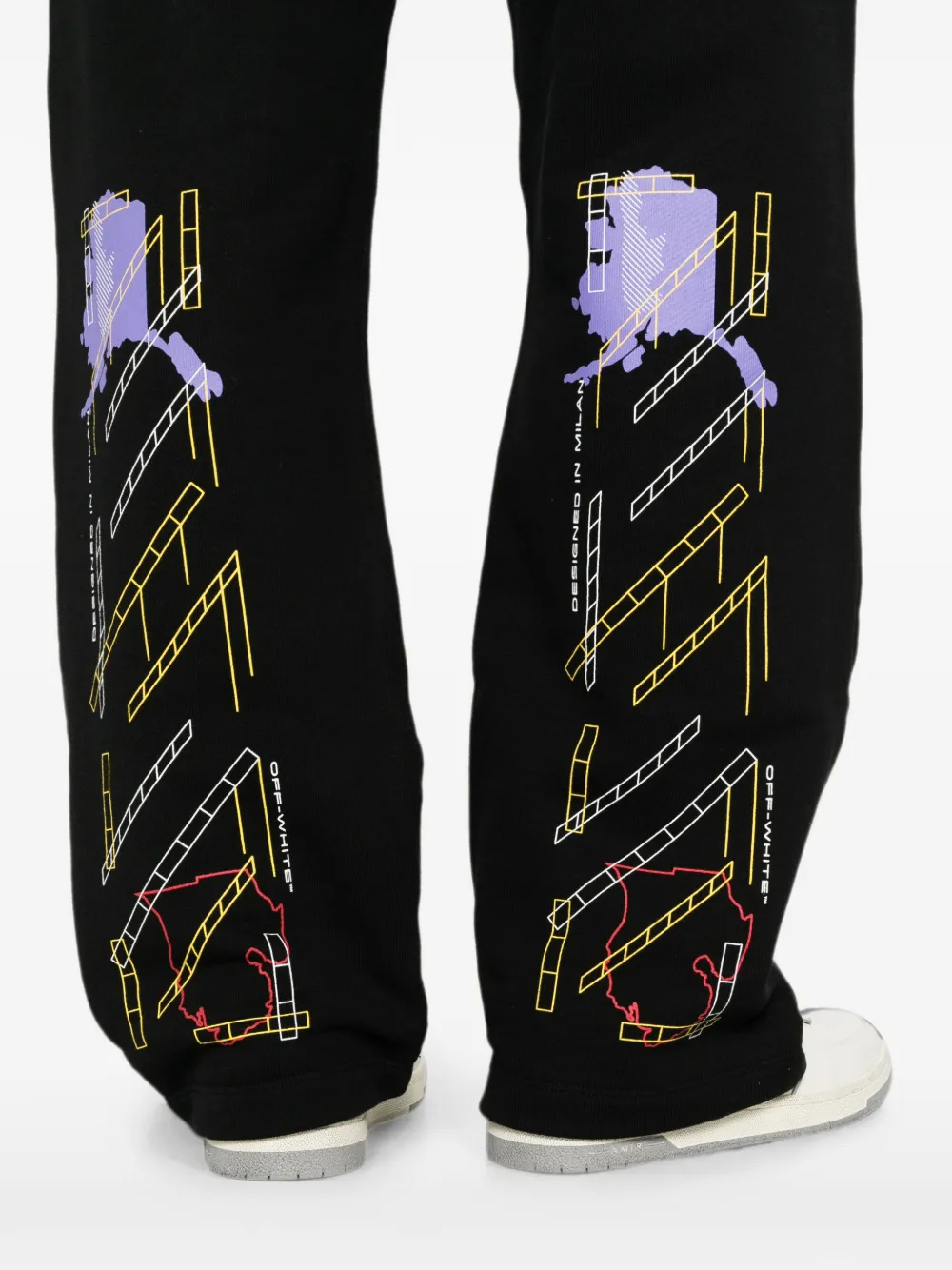 Off-White Trainingsbroek met print Zwart