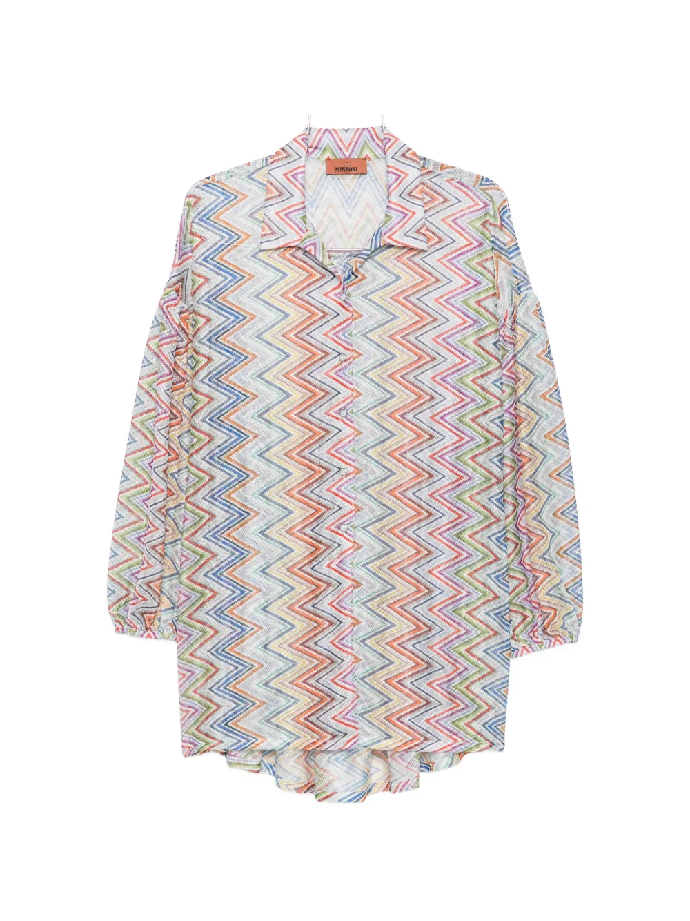 Missoni Zigzag-knit Shirt In Neutrals