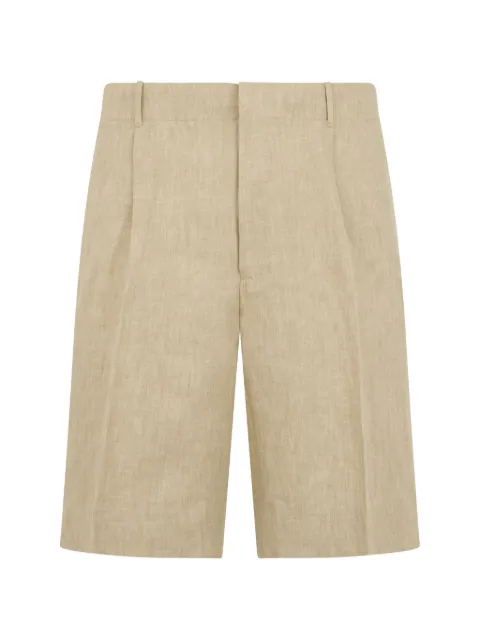 slowear pleated tailored shorts