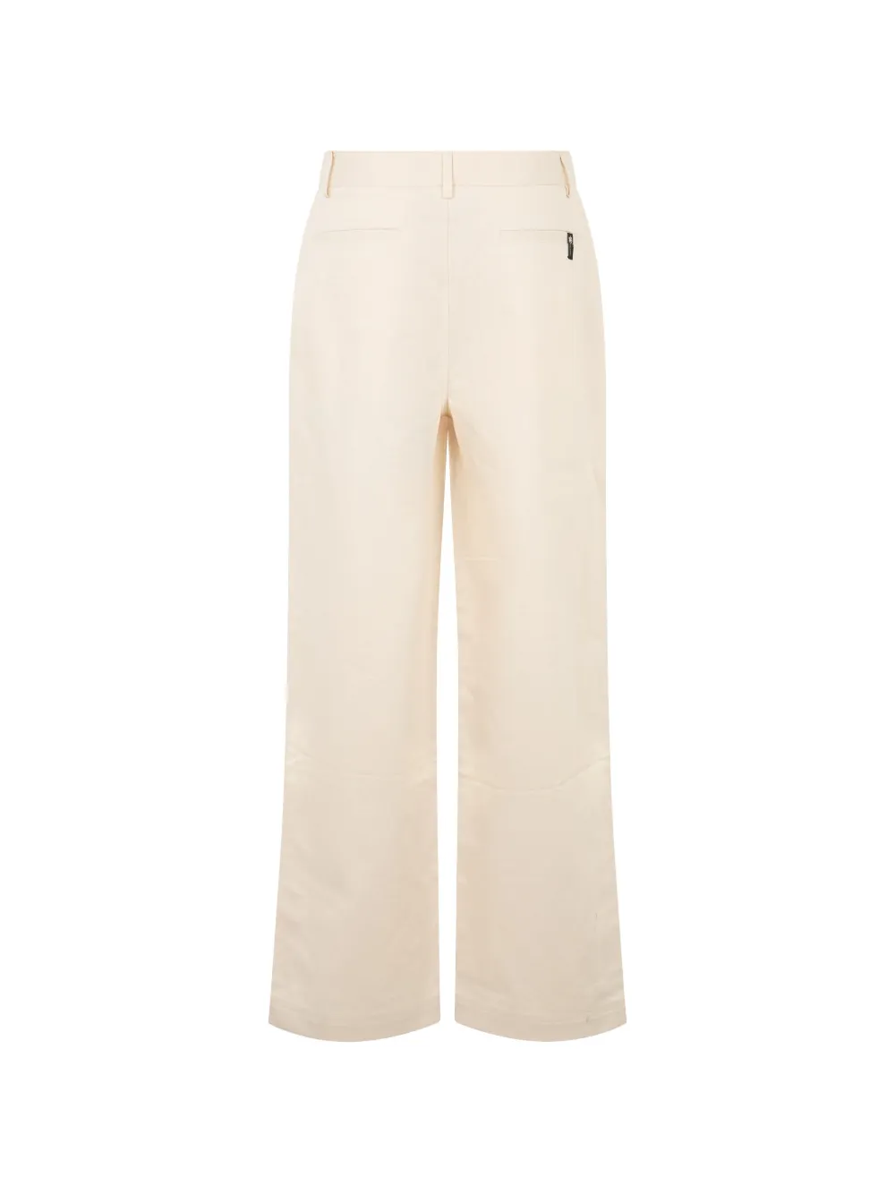 Palm Angels Ruimvallende broek met drukknoopsluiting Beige