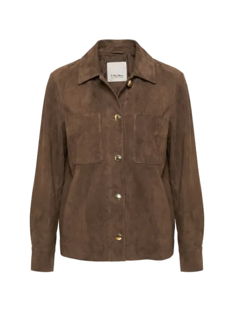 'S Max Mara suede patch-pocket jacket